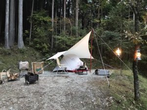 雰囲気バツグンの林間サイト！洞川キャンプ場