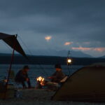 美しい西湖のほとりで湖畔キャンプを♪ 西湖・湖畔キャンプ場